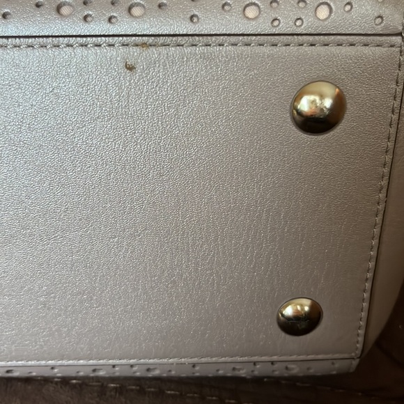 Coach F27391 Taylor Eyelet Leather Carryall silver/putty - Picture 7 of 8